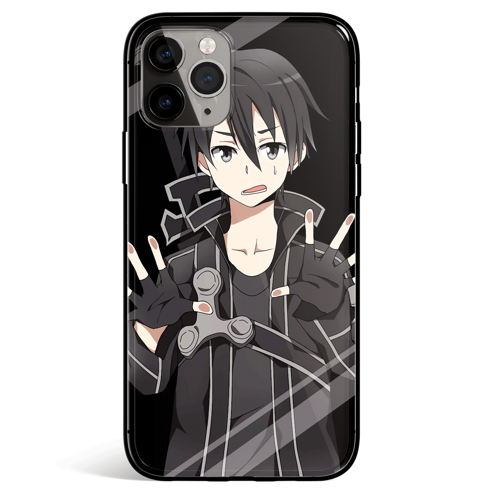 Sword Art Online Kirito In My Phone Tempered Glass Soft Silicone iPhon –  Monkey Ninja