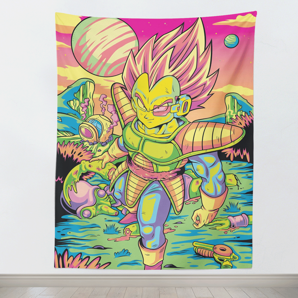 Vegeta Ultra Ego Original Art Poster - Dragon Ball Super Anime Wall Art, DBZ