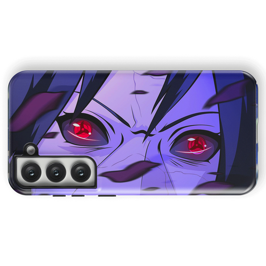 Itachi Sharingan Tempered Glass Tough Samsung Case