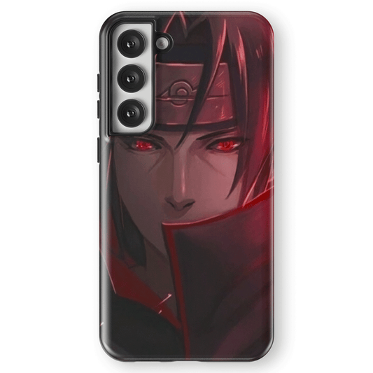 Missing-Nin Itachi Sharingan Tempered Glass Tough Samsung Case