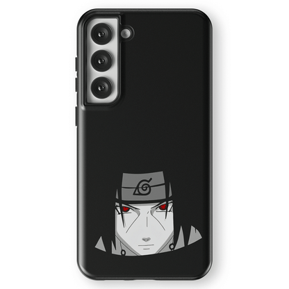 Missing-Nin Itachi Silhouettes Tempered Glass Tough Soft Silicone Samsung Case