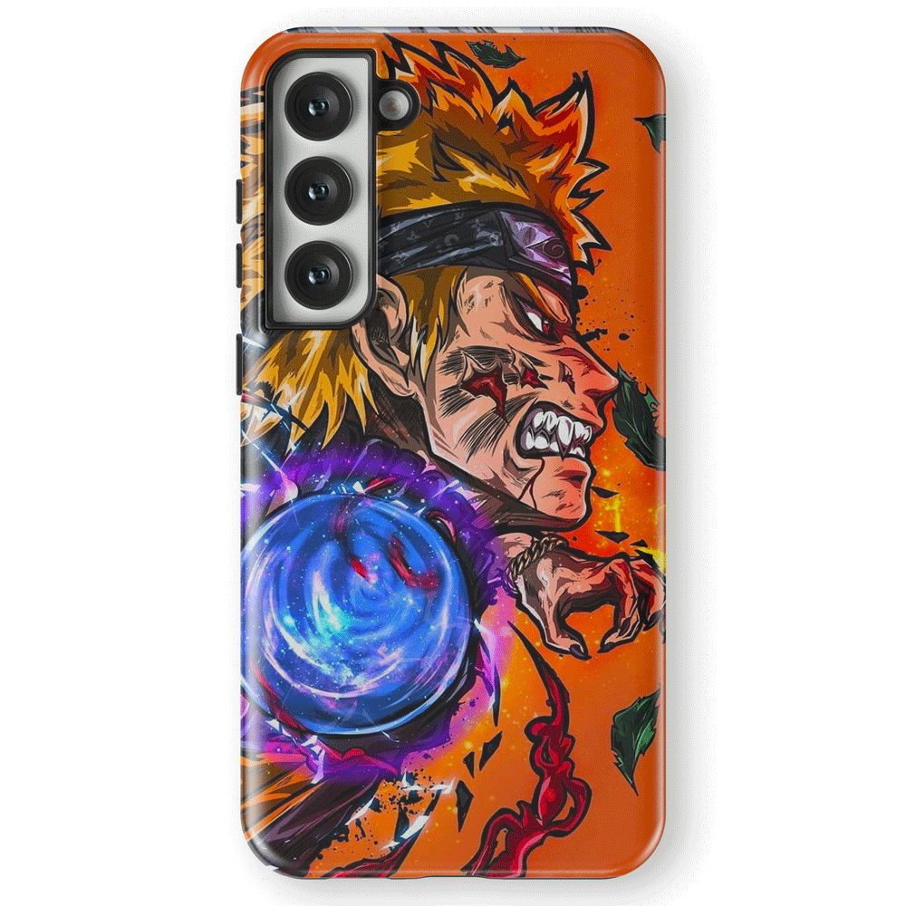 Naruto Anime Tempered Glass Tough Phone Case for Samsung