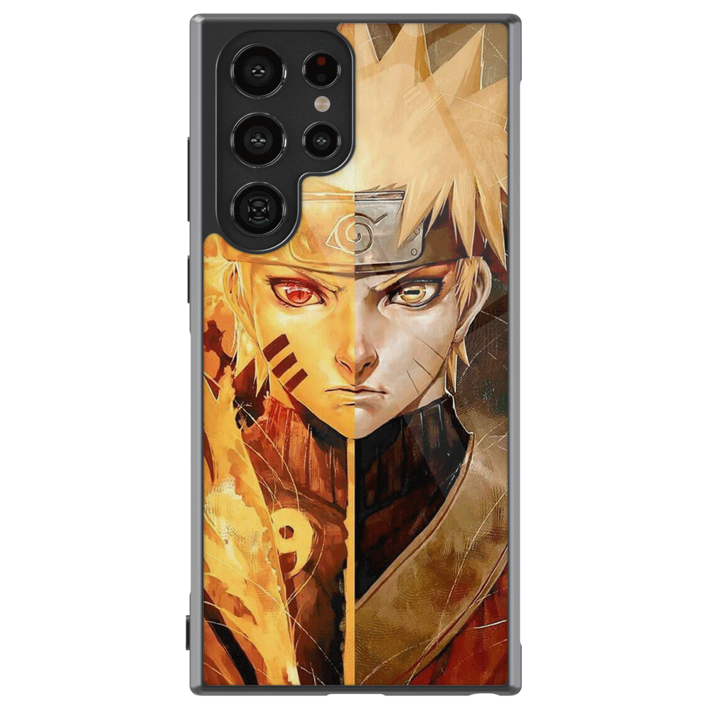 Naruto Kurama Chakra Mode & Baryon Mode Tempered Glass Tough Samsung Phone Case