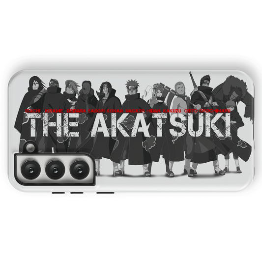 Naruto Anime Akatsuki Members Tempered Glass Tough Samsung Phone Case