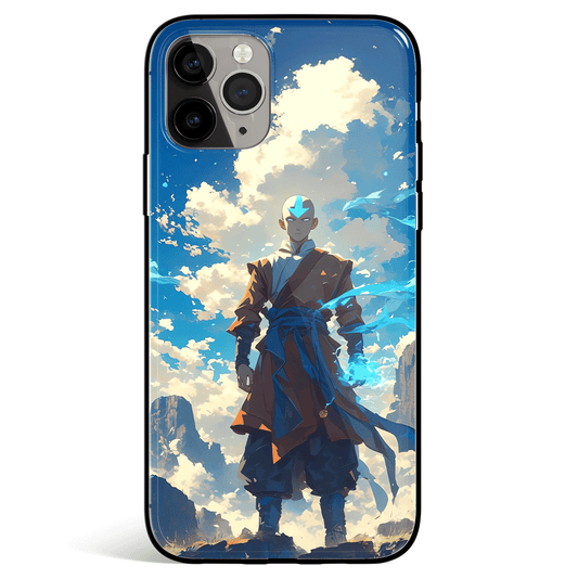 Avatar The Last Airbender Avatar Aang Tempered Glass Soft Silicone iPhone Case