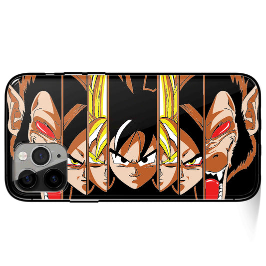 Dragonball Goku Tempered Glass Soft Silicone iPhone Case