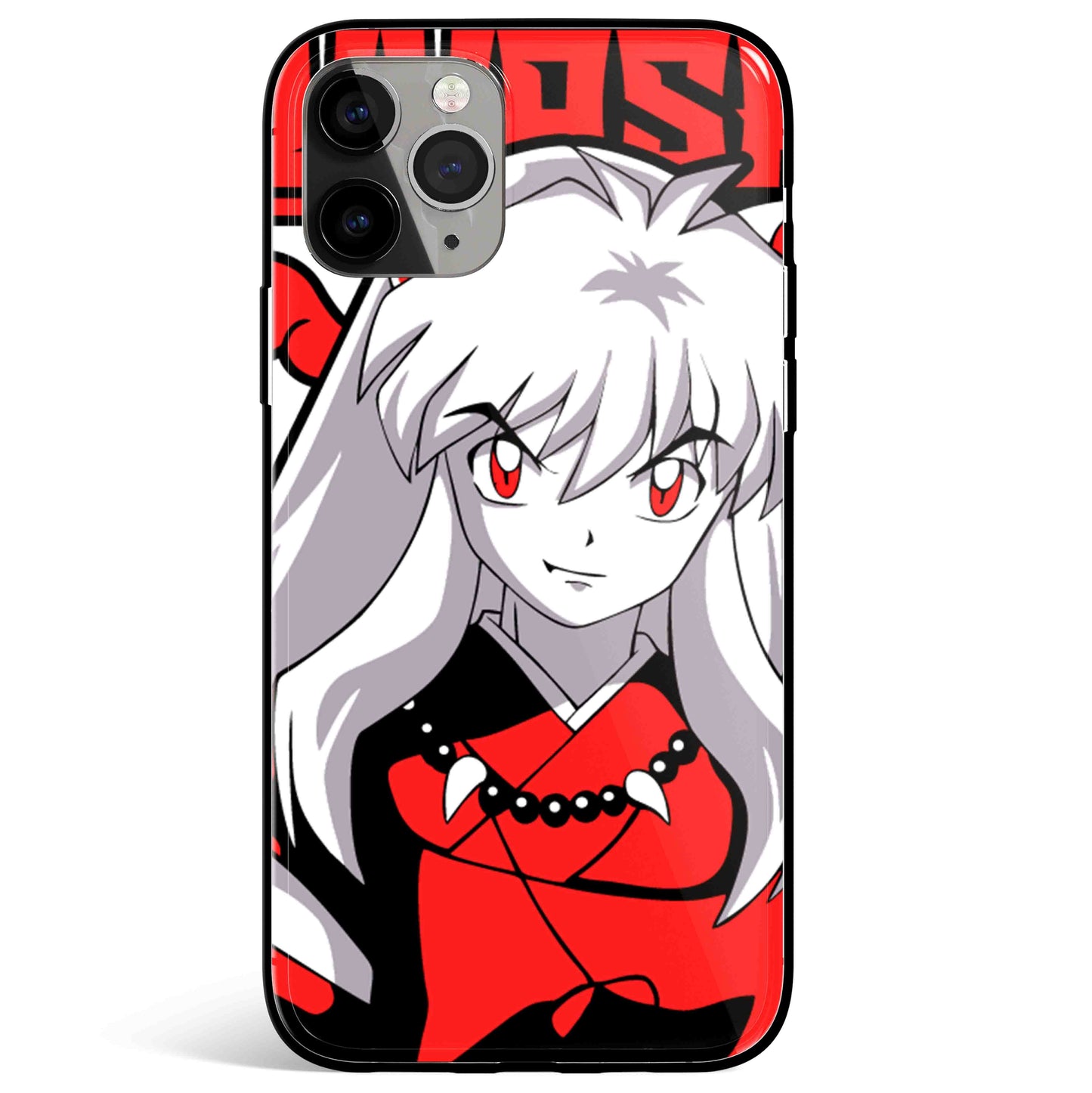 Inuyasha Poster Tempered Glass Soft Silicone iPhone Case