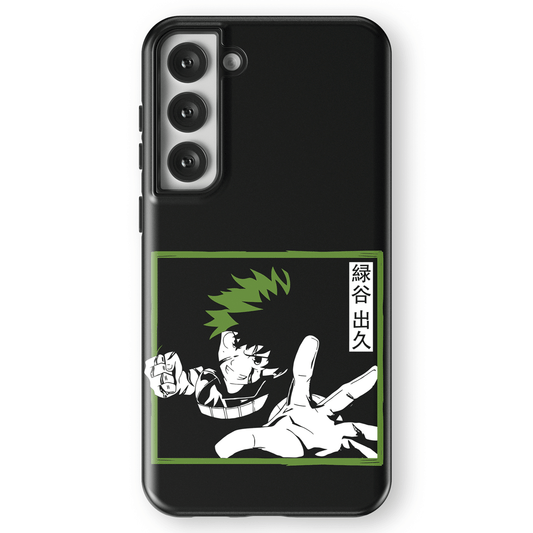 My Hero Academia Deku Izuku Tempered Glass Tough Soft Silicone Samsung Case