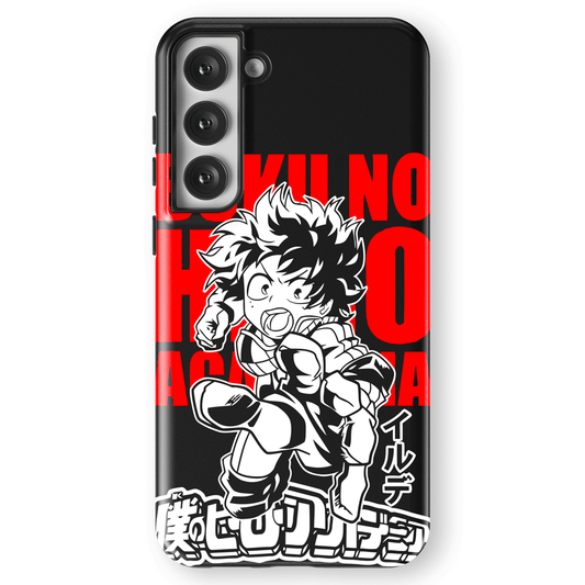 My Hero Academia Boku No Hero Tempered Glass Tough Soft Silicone Samsung Case