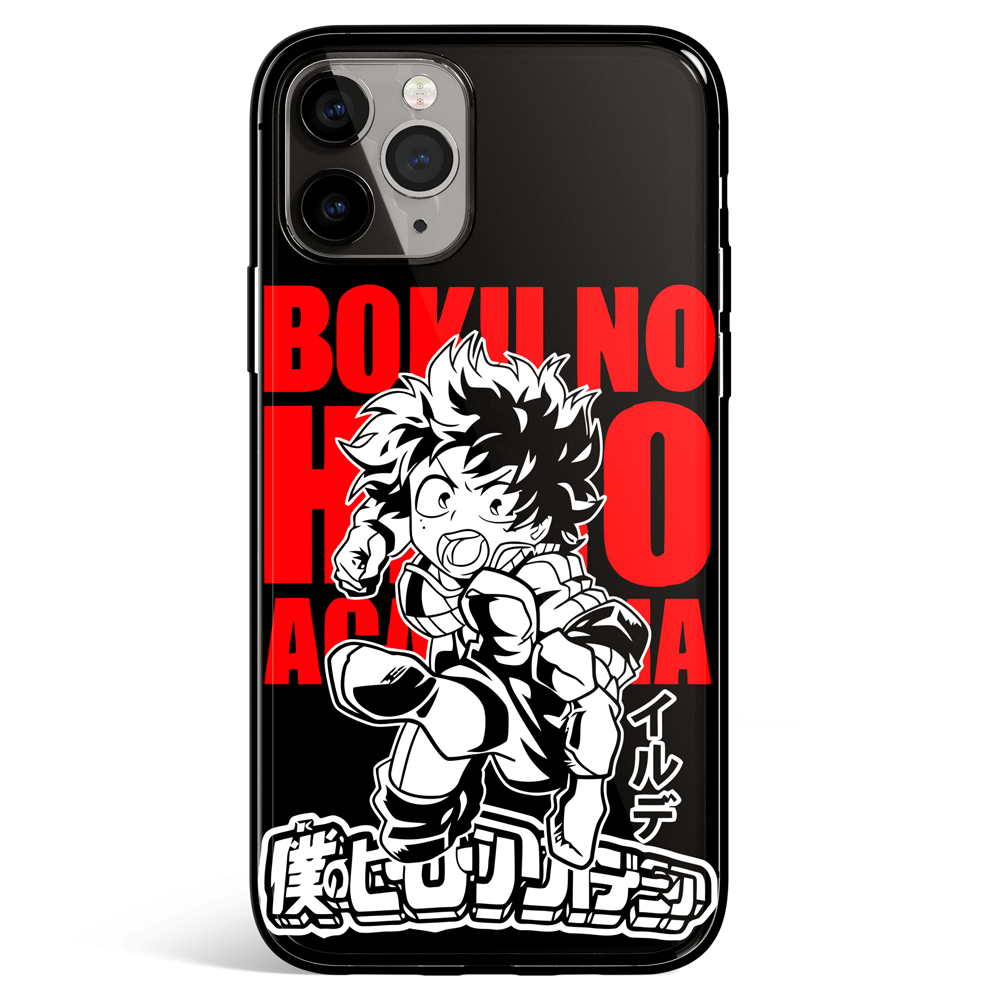 My Hero Academia Boku No Hero Tempered Glass Soft Silicone iPhone Case