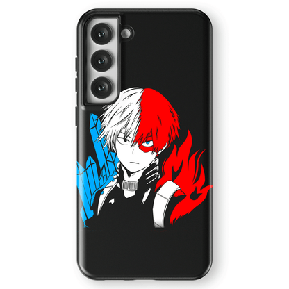 My Hero Academia Shoto Tempered Glass Tough Soft Silicone Samsung Case