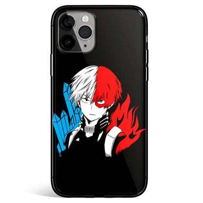 My Hero Academia Shoto Tempered Glass Soft Silicone iPhone Case