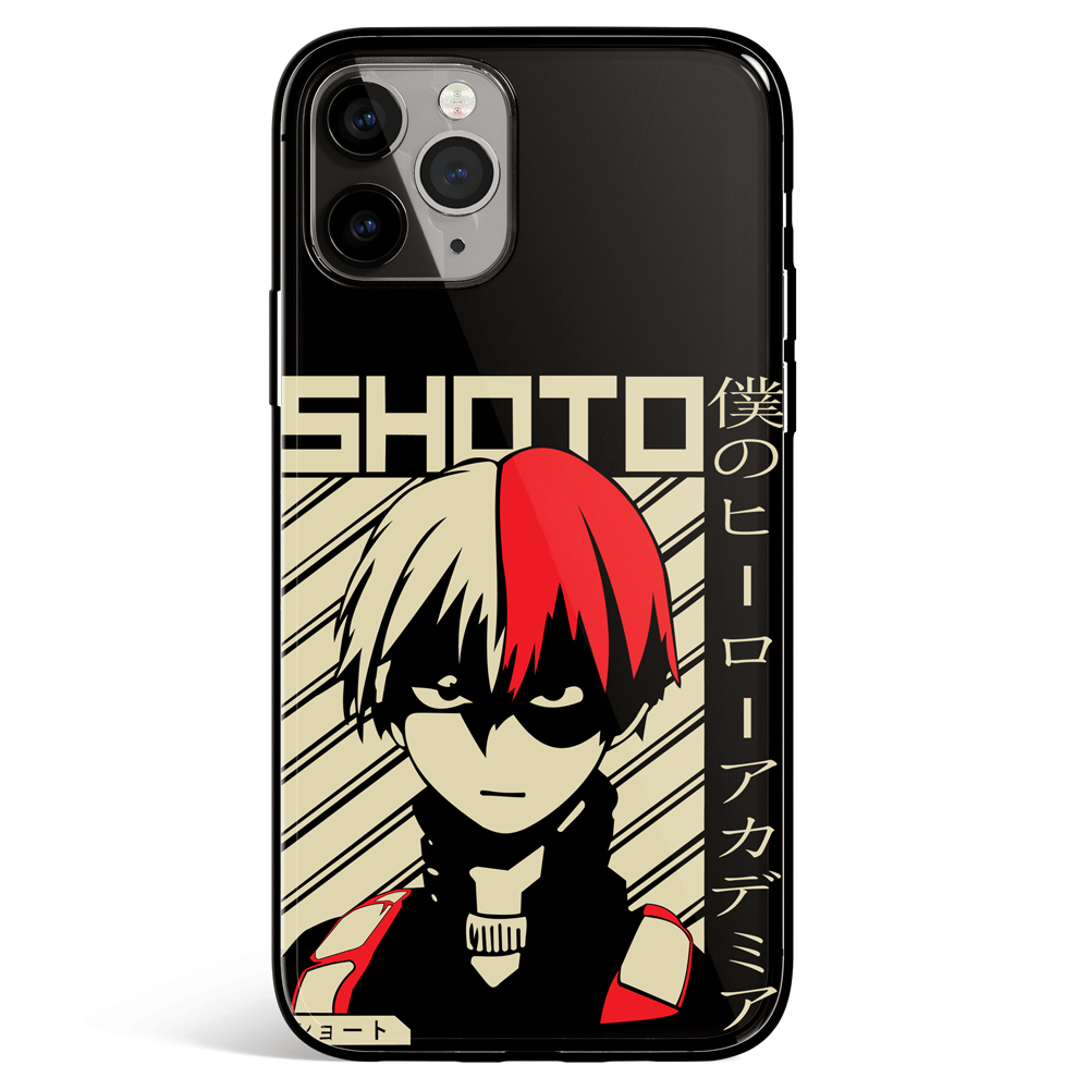 My Hero Academia Shoto Tempered Glass Soft Silicone iPhone Case