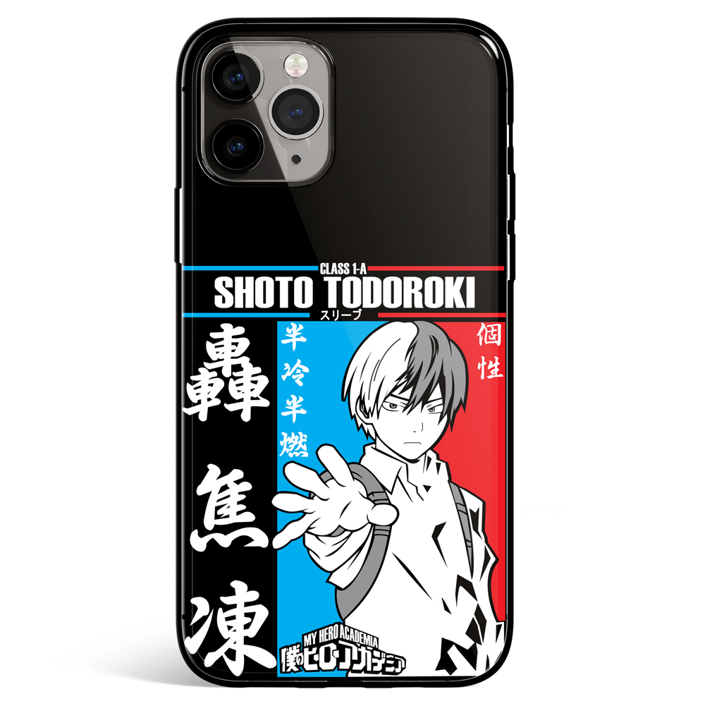 My Hero Academia Shoto Tempered Glass Soft Silicone iPhone Case 1081