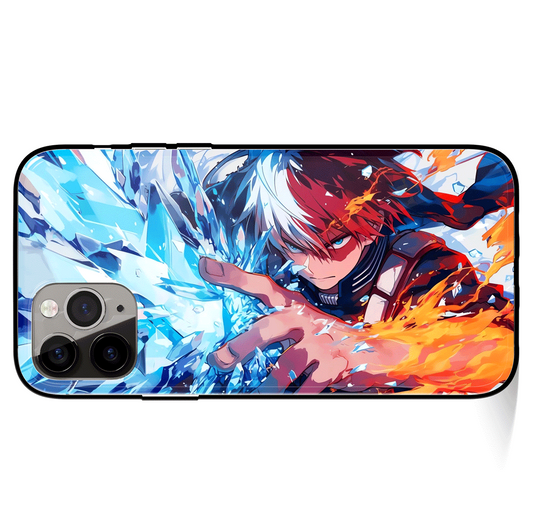 My Hero Academia Shoto Tempered Glass Soft Silicone iPhone Case 1088