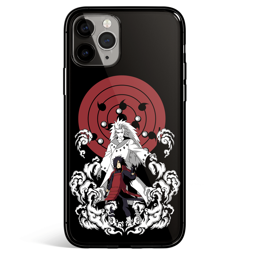 Naruto Madara Nightfall Tempered Glass Soft Silicone iPhone Case