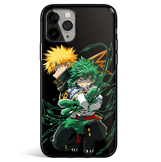 My Hero Academia Midoraiya Tempered Glass Soft Silicone iPhone Case