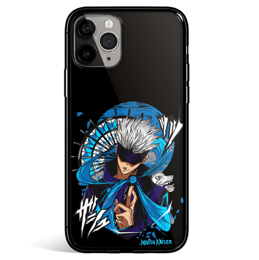 Jujutsu Kaisen Gojo Blue Glass Soft Silicone iPhone Case