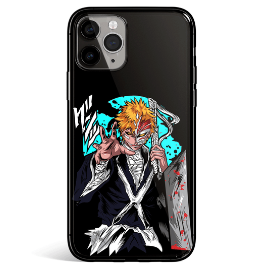 Bleach Ichigo Street Style Tempered Glass Soft Silicone iPhone Case