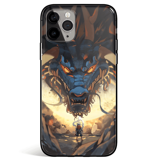 One Piece Luffy vs Kaido Tempered Glass Soft Silicone iPhone Case