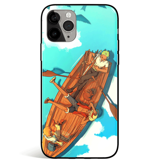 One Piece The Beginning Tempered Glass Soft Silicone iPhone Case