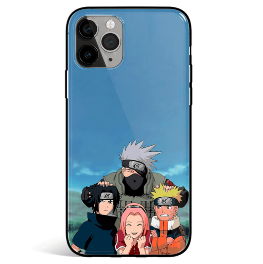 Naruto The Beginning Tempered Glass Soft Silicone iPhone Case