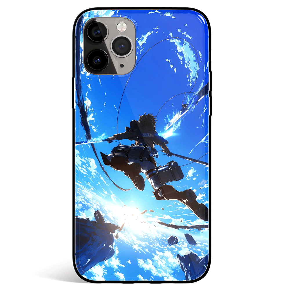 Attack on Titan ODM Gear Tempered Glass Soft Silicone iPhone Case