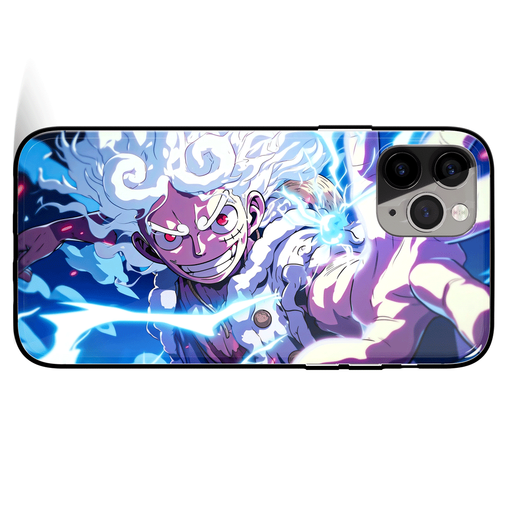 One Piece Luffy Gear Fourth Tempered Glass Soft Silicone iPhone Case