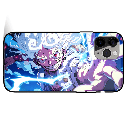 One Piece Luffy Gear Fourth Tempered Glass Soft Silicone iPhone Case