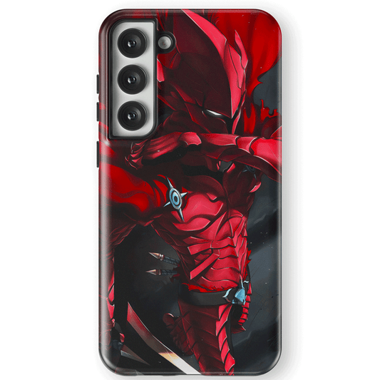 Solo Leveling Igris Tempered Glass Tough Samsung Phone Case