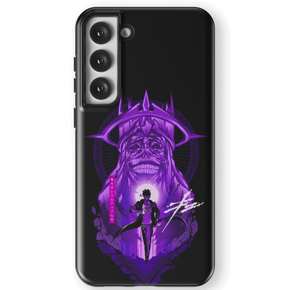 Solo Leveling Sung Jin-woo Tempered Glass Tough Samsung Phone Case