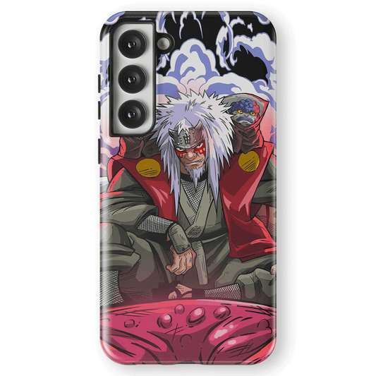 Naruto Jiraiya in Sage Mode Tempered Glass Tough Samsung Case