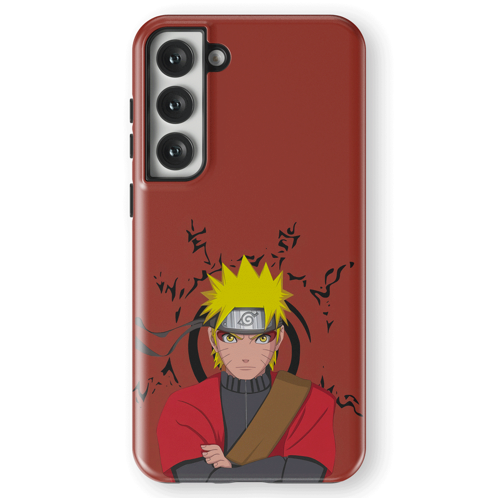 Naruto and Eight Trigrams Sealing Style Samsung Tempered Glass Tough Phone Case