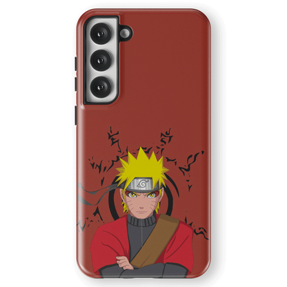 Naruto and Eight Trigrams Sealing Style Samsung Tempered Glass Tough Phone Case