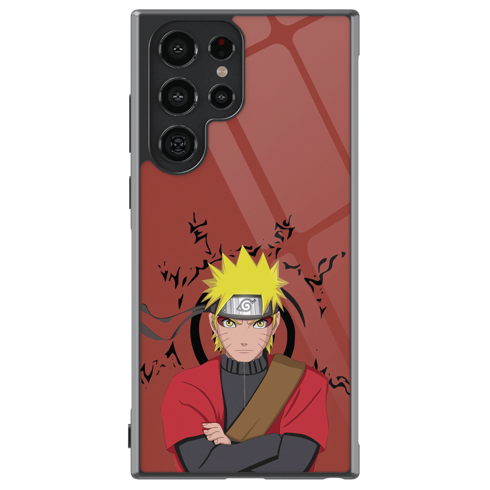 Naruto and Eight Trigrams Sealing Style Samsung Tempered Glass Tough Phone Case