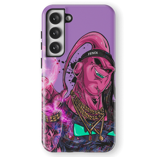 Fanart Stylish Buu Tempered Glass Tough Samsung Phone Case