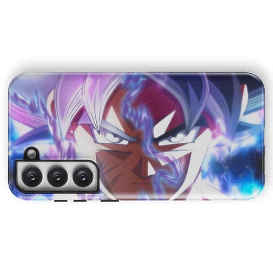 Fury Goku Sliver Hair Tempered Glass Tough Samsung Phone Case