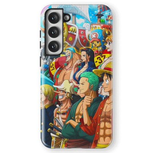 One Piece Mugiwara Samsung Tempered Glass Tough Phone Case