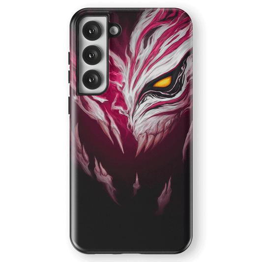 Bleach Ichigo Mask Red Tempered Glass Tough Samsung Phone Case