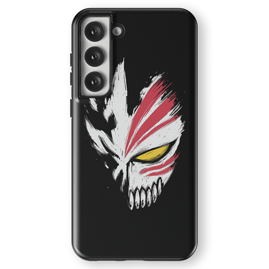 Bleach Ichigo Mask White Tempered Glass Tough Samsung Phone Case