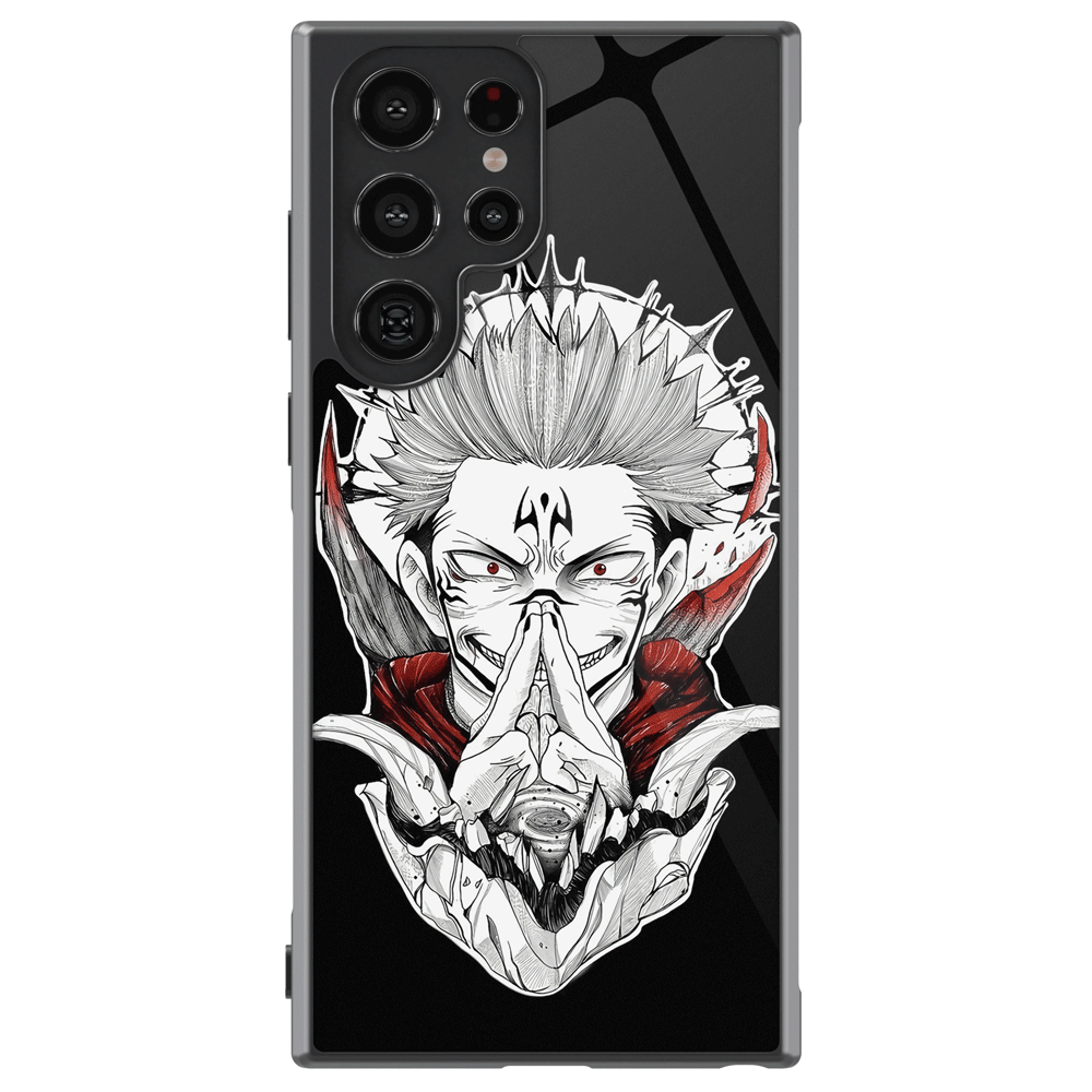 Jujutsu Kaisen Sukuna Malevolent Shrine One Tempered Glass Tough Samsung Phone Case