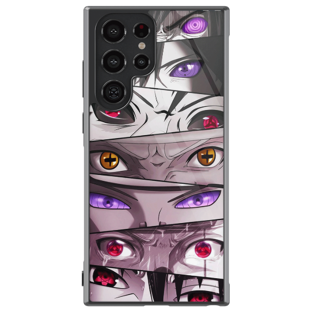 Naruto Eyes Tempered Glass Tough Samsung Case