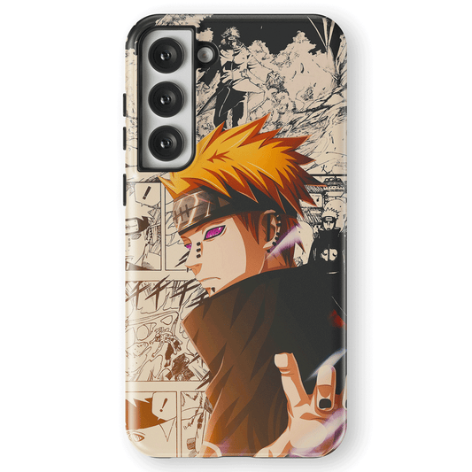 Naruto Pain Akatsuki Tempered Glass Tough Samsung Case