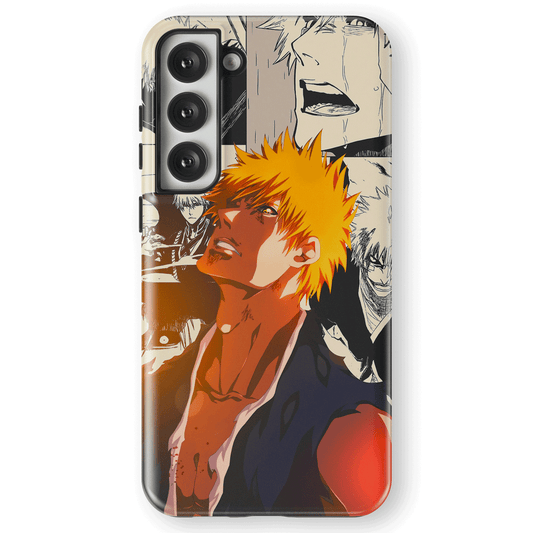 Bleach Ichigo Manga Tempered Glass Tough Samsung Phone Case