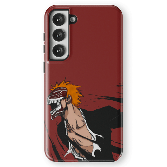 Bleach Hollowified Ichigo Tempered Glass Tough Samsung Phone Case