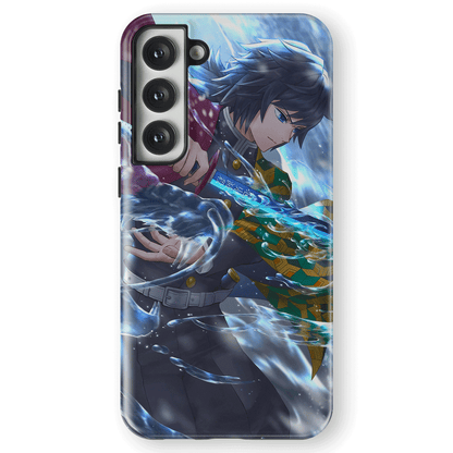 Demon Slayer Giyu Tomioka 1 Tempered Glass Tough Samsung Case