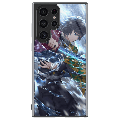 Demon Slayer Giyu Tomioka 1 Tempered Glass Tough Samsung Case