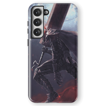 Berserk Illustration Tempered Glass Tough Soft Silicone Samsung Case