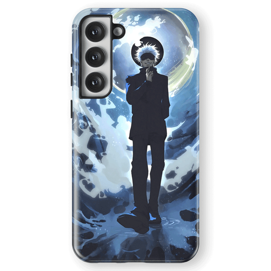 Jujutsu Kaisen Gojo Tempered Glass Tough Samsung Galaxy Phone Case