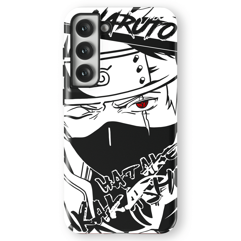 Naruto Anime Kakashi Tempered Glass Tough Samsung Phone Case